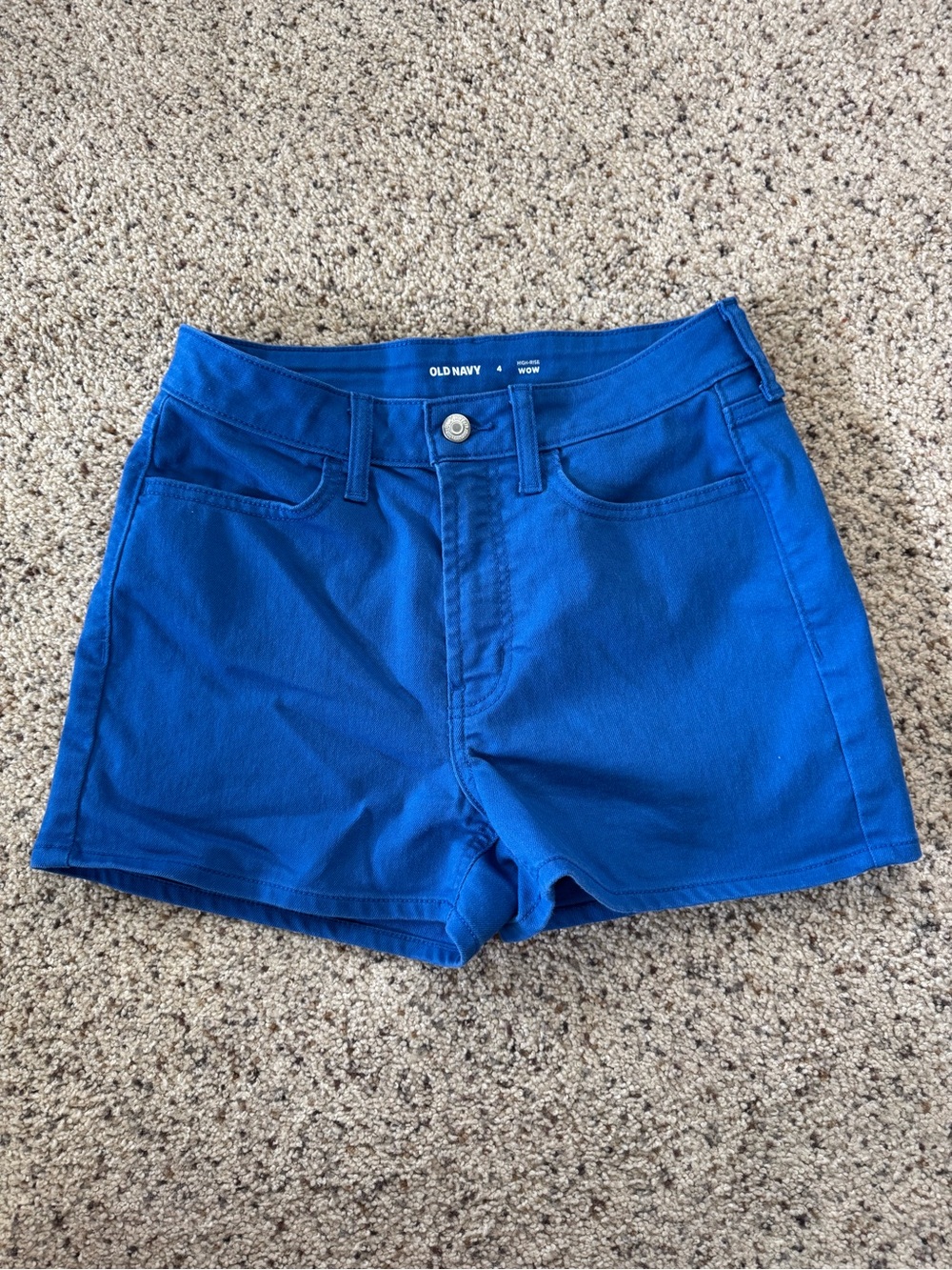 Old Navy Royal Blue Women's High-Rise Denim Shorts size 4